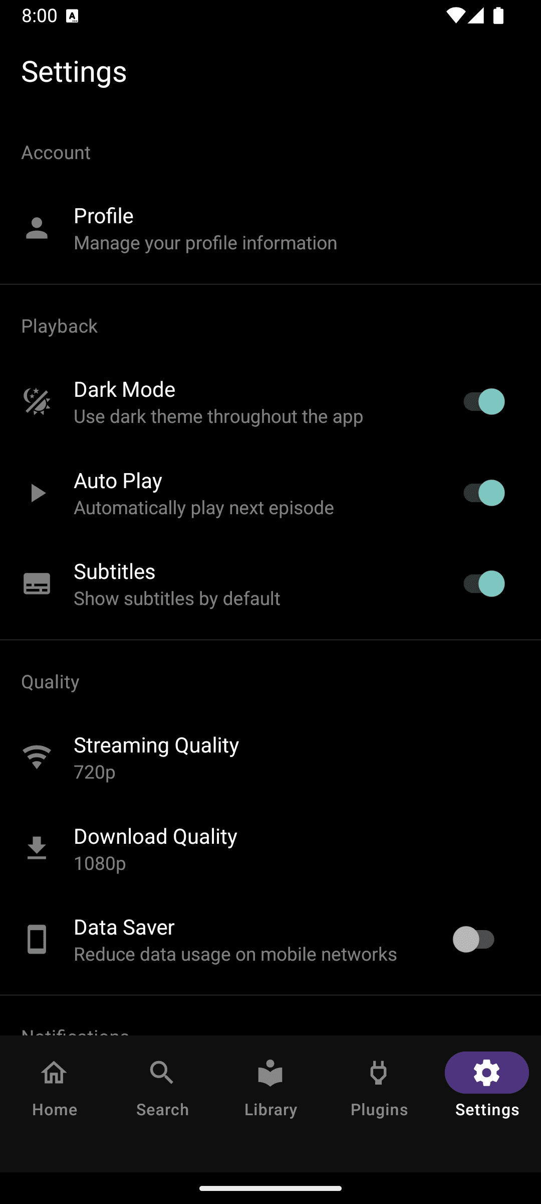 Settings & Preferences